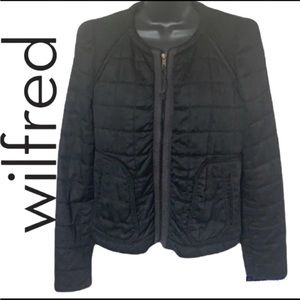 ARITZIA Wilfred Dauphine Black Quilted Jacket